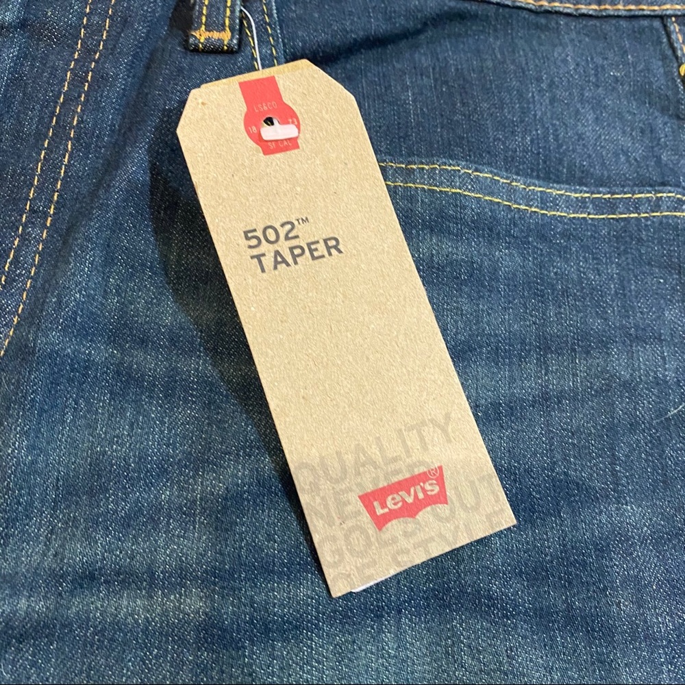 Levi 502 Taper Stretch Jeans - Picture 4 of 9